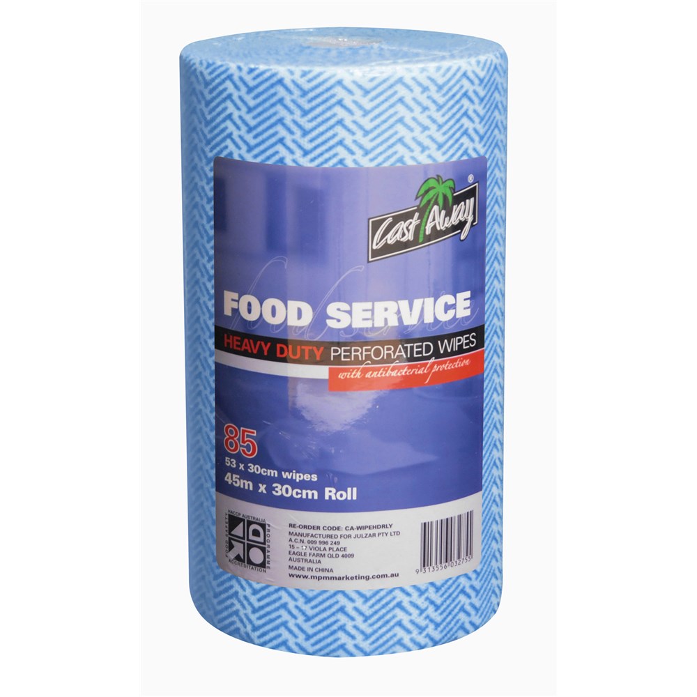 Wipes Heavy Duty Blue Roll 30cm x 45mt Chux
