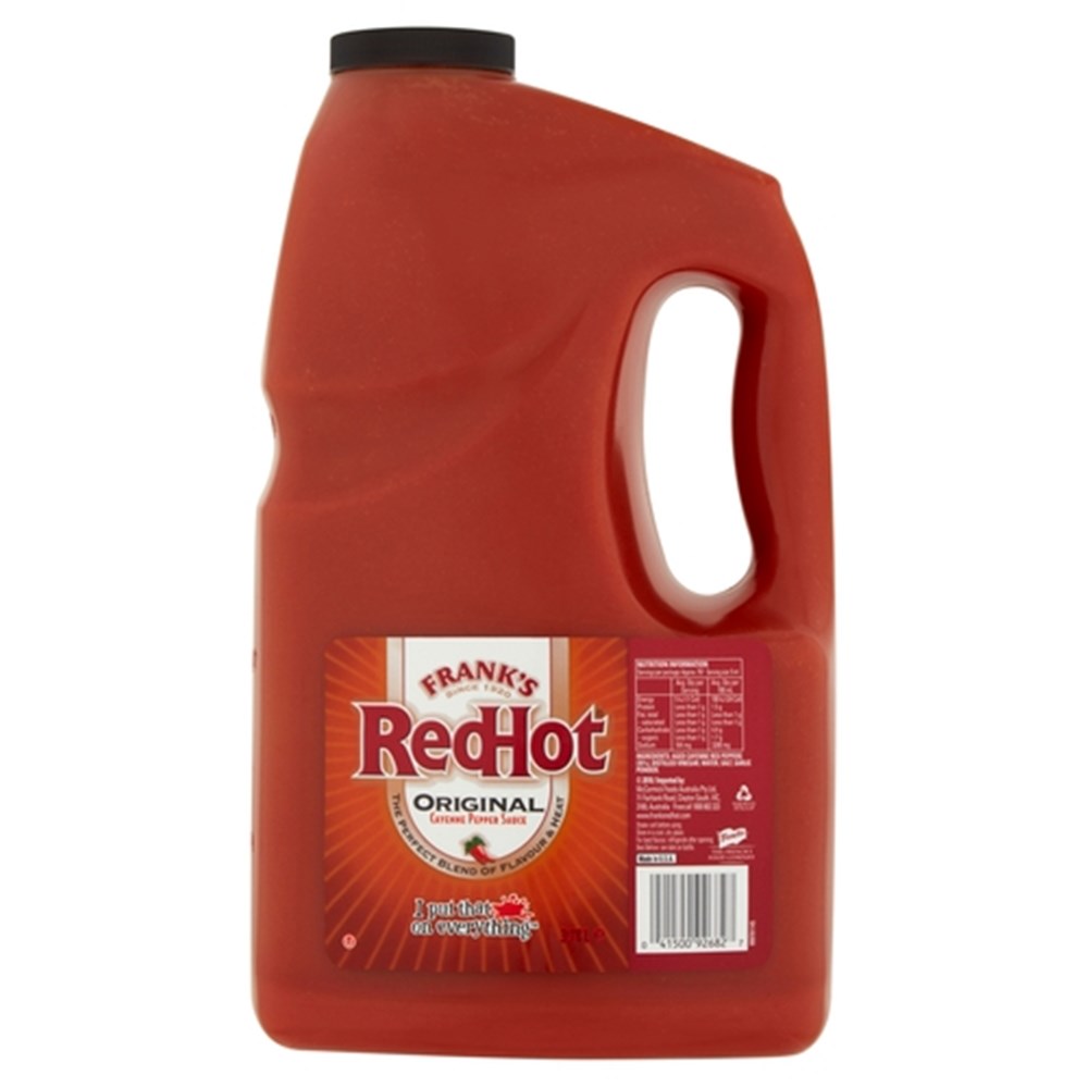 Red Hot Original Sauce 3.8lt GF/Vegan