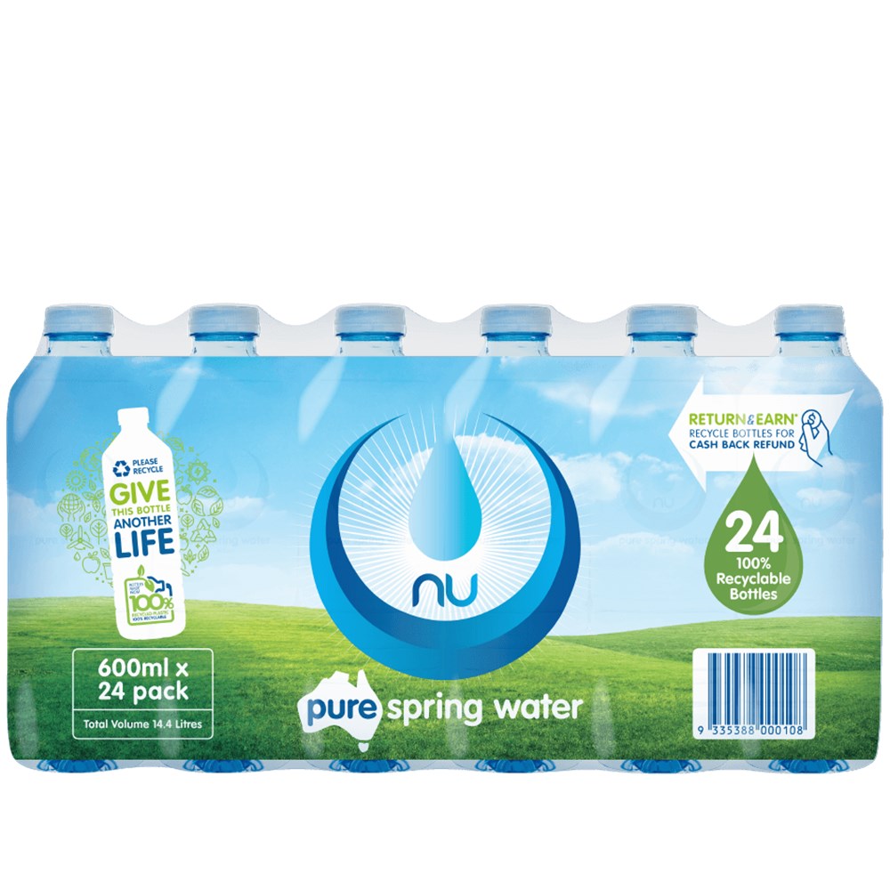 Pure Spring Water 24x600ml