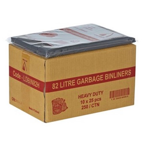 Garbage Bags Heavy Duty 82lt 25s