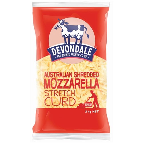 Mozzarella Shredded Cheese 2kg GF