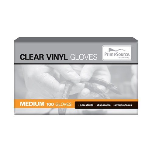 Gloves Medium Vinyl 100s Powder Free - VG240M