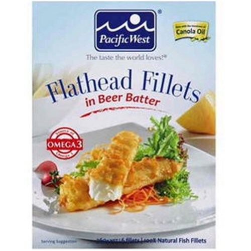 Flathead- Fillets Beer Battered 3kg (60x50gm)