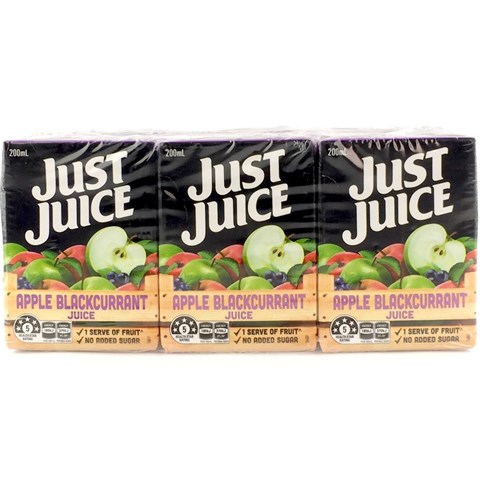 Just Juice Apple & Blackcurrant 24x200ml