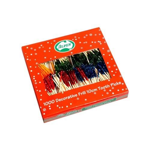 Frilled Toothpicks 100mm 1000s
