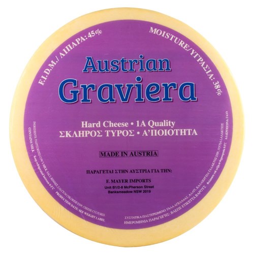 Kefalograviera Cheese Wheel - per kg