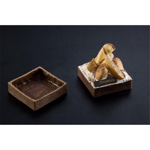 Tart Shells Choc L/Square 45's