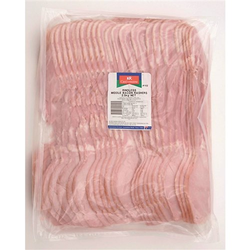 Bacon Middle Rindless 2.5kg 91876