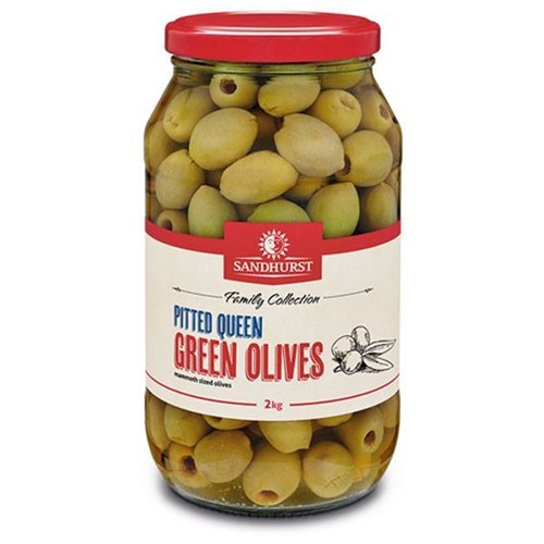 Olives Green Pitted 2kg Queen