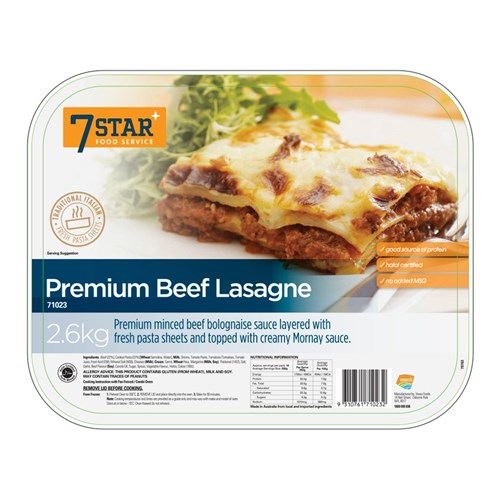 Lasagna Beef 2.6kg
