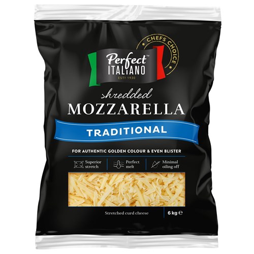 Mozzarella Shredded Cheese 6kg