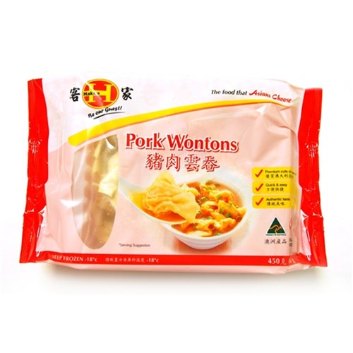 Wontons (Pork) 30x15gm 450gm