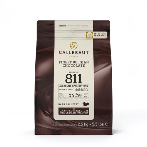 Dark Chocolate Callets 54.5% 2.5kg