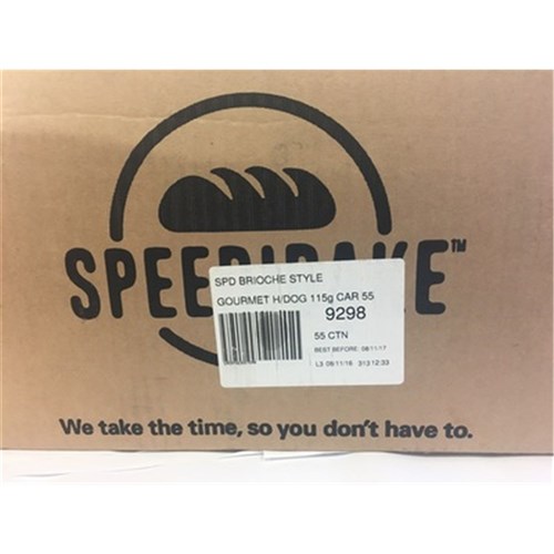 Brioche Style Hot Dog Rolls 55x115gm