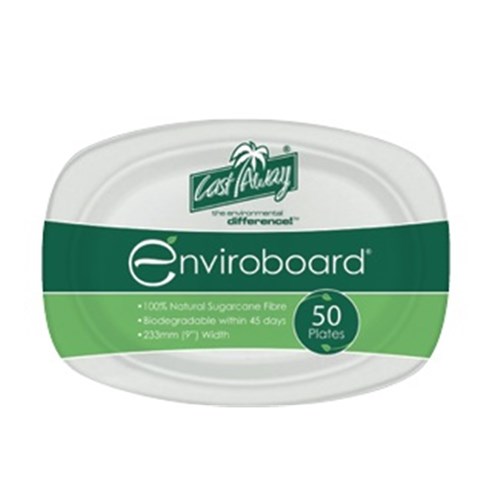 Enviroboard Small Oval Plates 50s