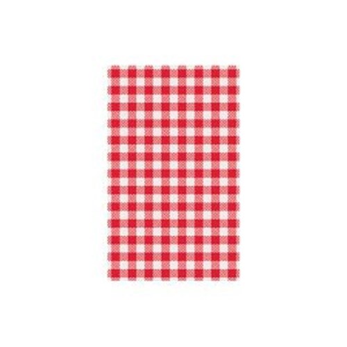 Red & White Check Greaseproof Paper 190x300mm 200s