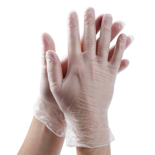 Gloves Large Vinyl Clear Powder Free 100s - VG240L