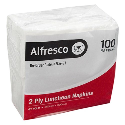 Napkin 2ply White Mixcredit Lunch  2000's Folded