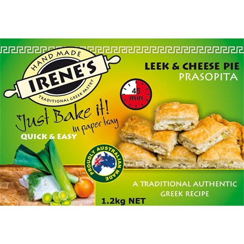 Leek and Cheese Pita 2.5kg Vegetarian