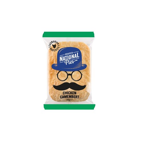 Pie Chicken & Camembert 16x180gm (wrapped)