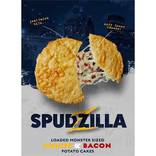 Spudzilla Cheese and Bacon Potato Cake 24's