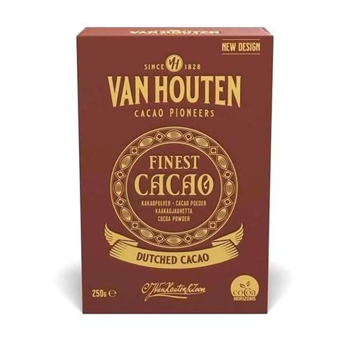 Cocoa Powder 250gm Rich Dark Dutch Van Houten 12's