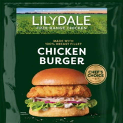 Chicken Burgers Free Range Lilydale 1kg
