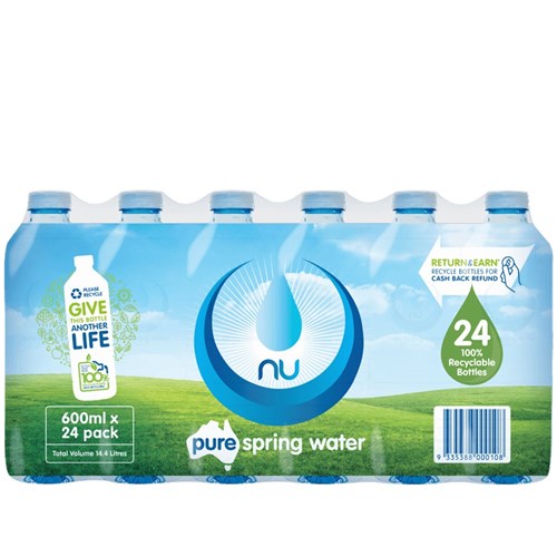 Pure Spring Water 24x600ml
